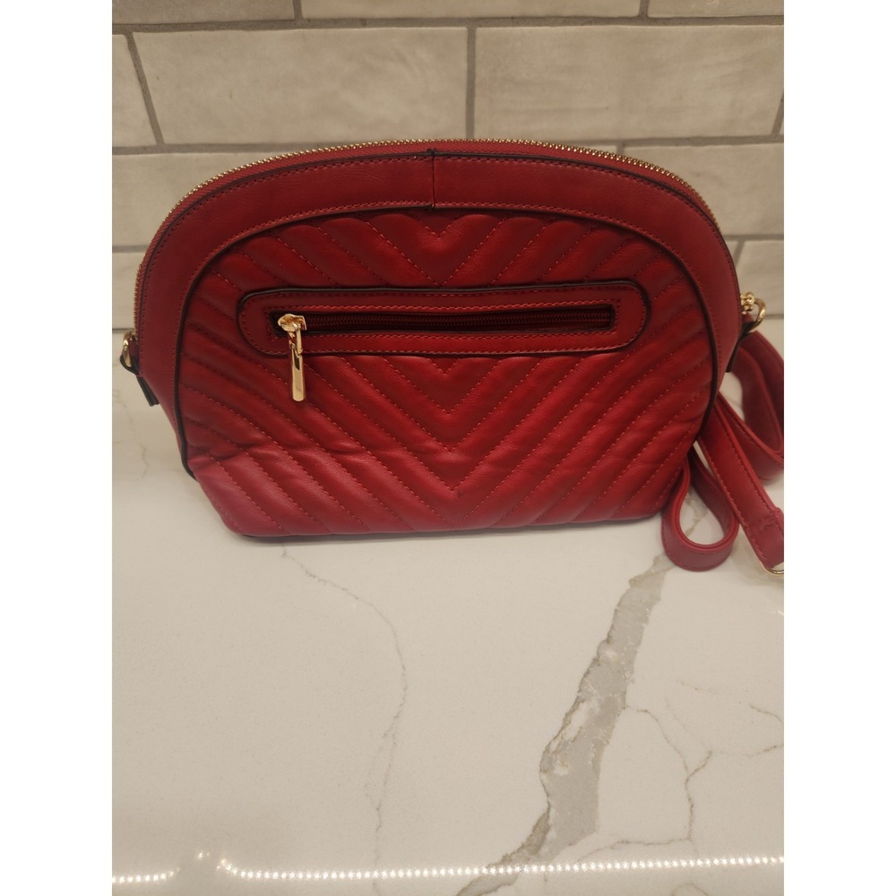 Ruby Collection Solid Red Purse Crossbody Handbag… - image 6
